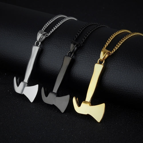 Stainless Steel Fire Axe Necklace