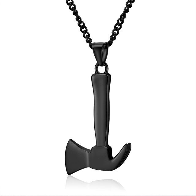 Stainless Steel Fire Axe Necklace