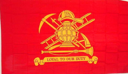 Red Firefighter Flag