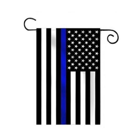 Thin Blue Line Garden Flag