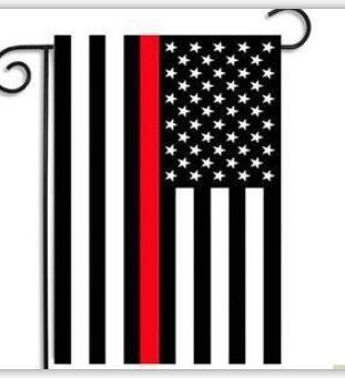 Thin Red Line Garden Flag